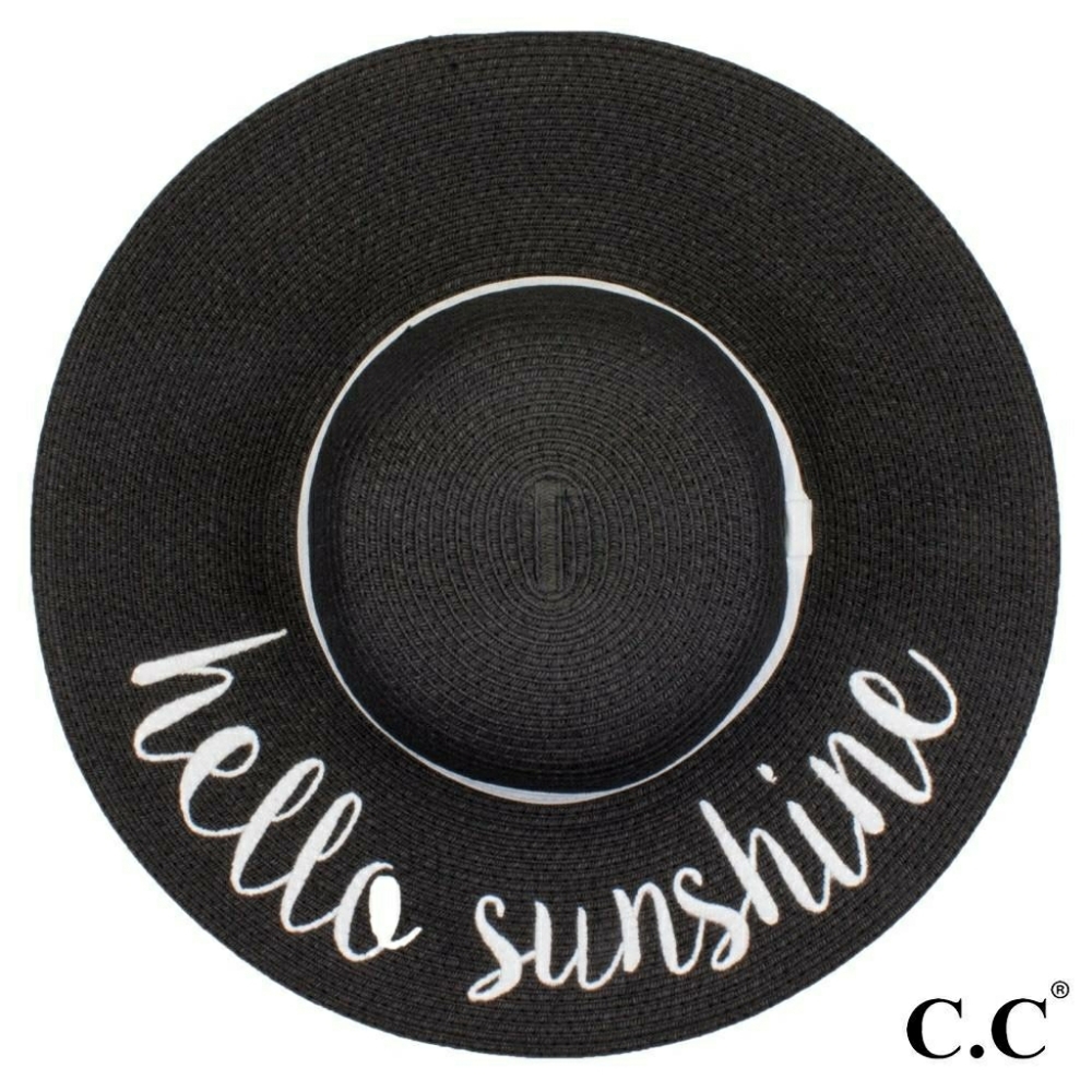 Hello Sunshine Floppy Beach hat